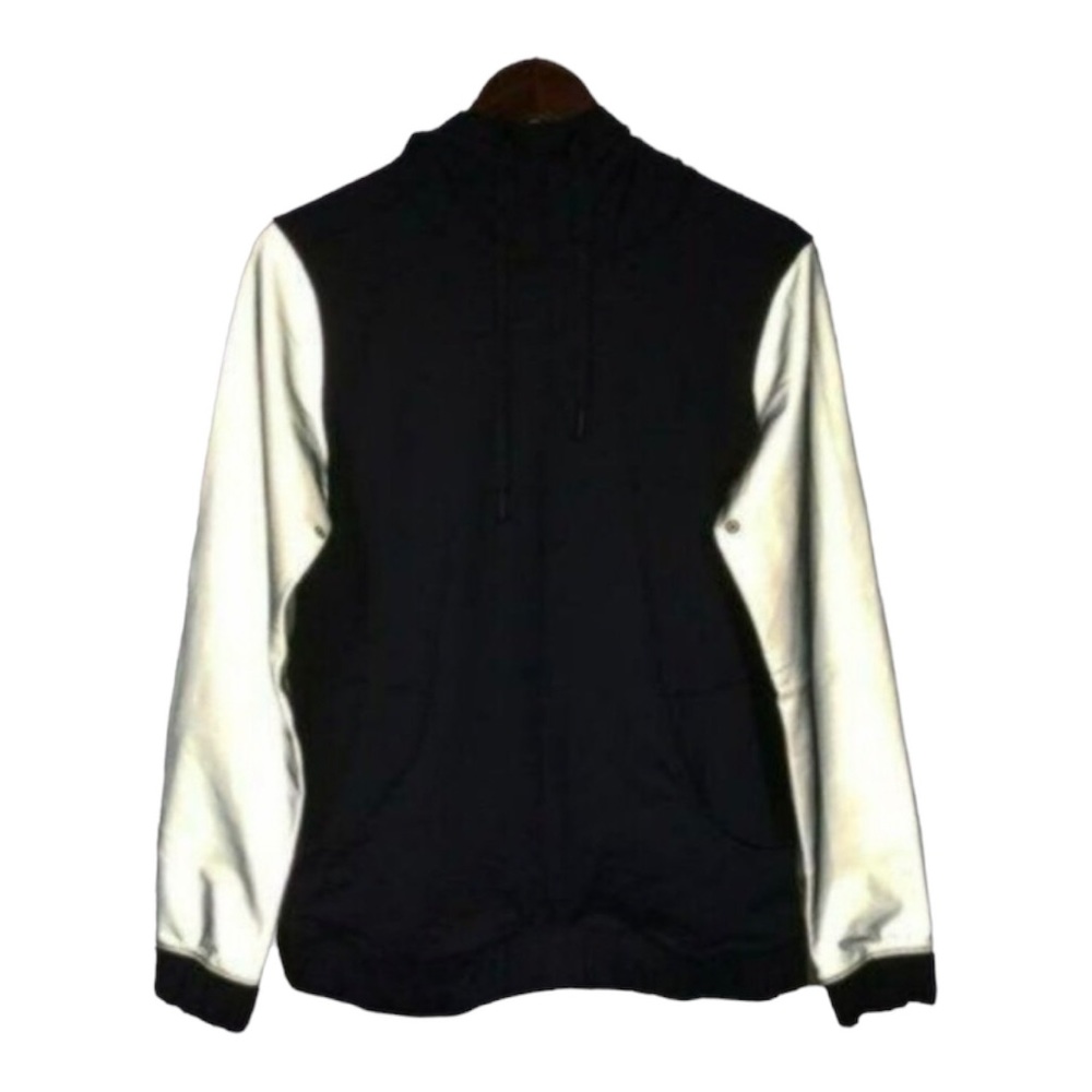 Lululemon Reflective Fleet Street Hoodie Black and Gray, Size 10 New